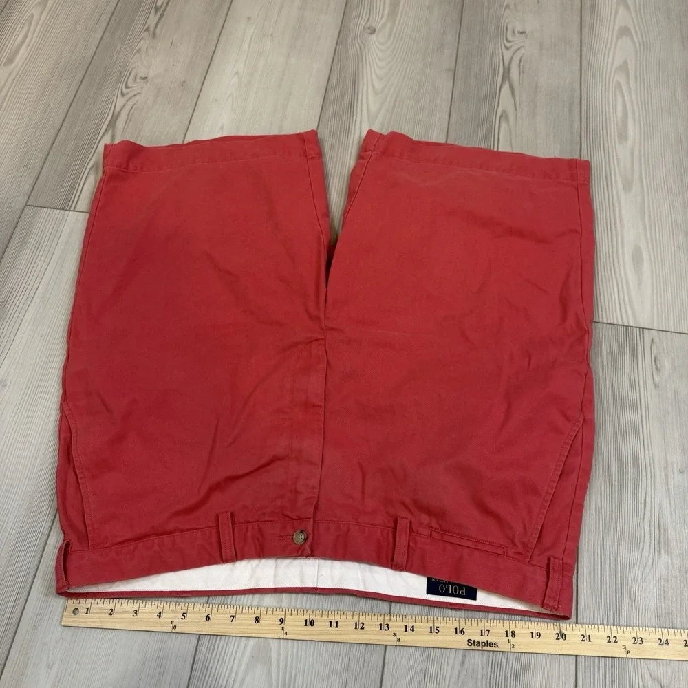 Polo‎ Ralph Lauren 44T/42L Chino Shorts Red Cotton Pockets